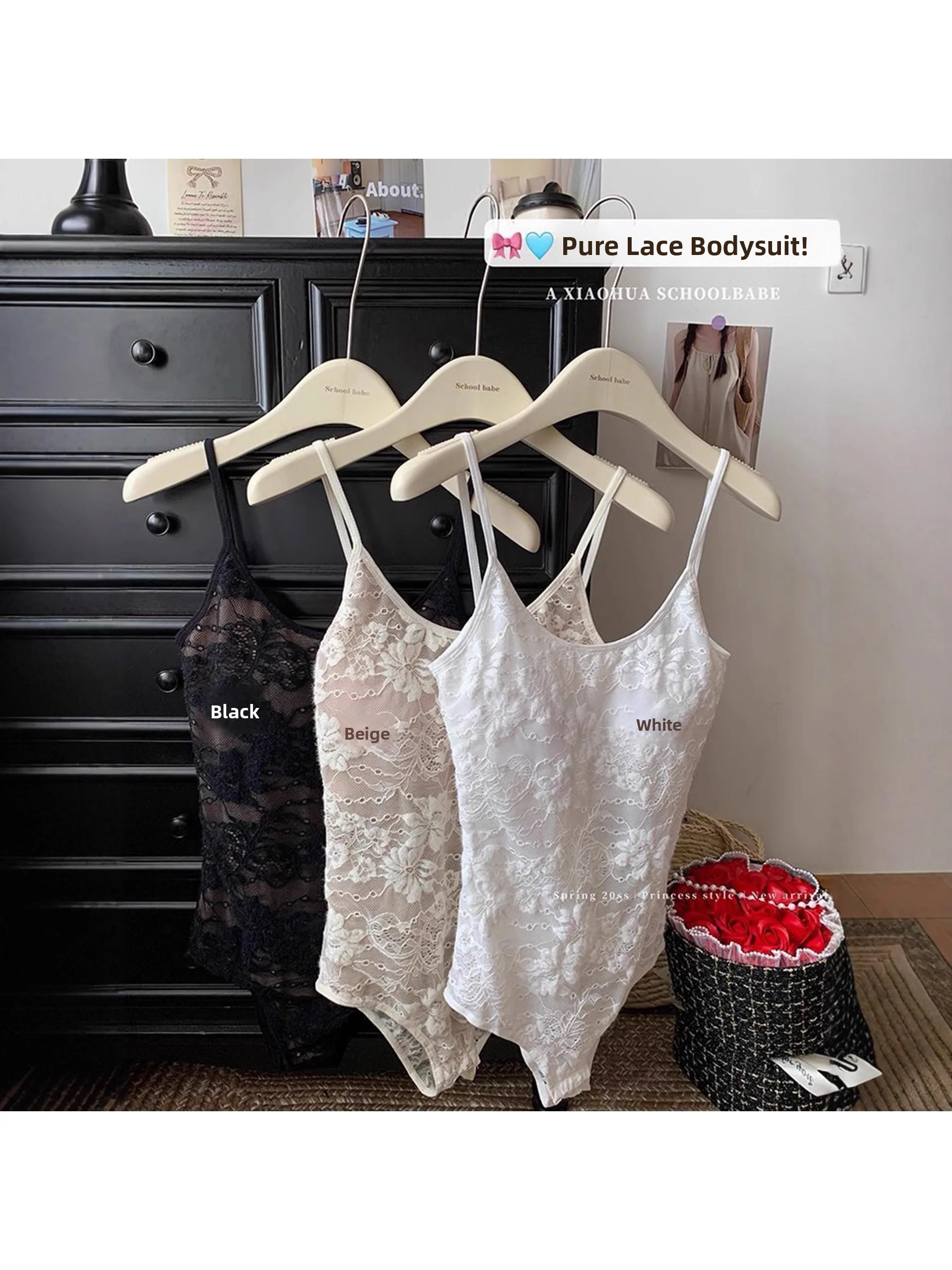 

Сексуальный кружевной комбинезон для пикантных девушек, женский жилет на бретелях с нагрудной подушечкой, прозрачный топ без рукавов с низкой талией, полиэфирное волокно