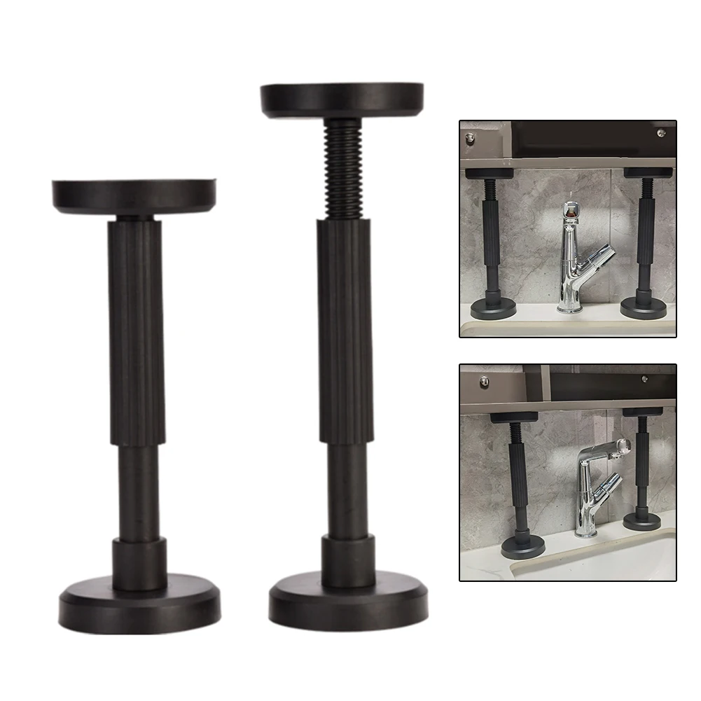 1pc Telescopic Supports Rod 18-45cm Adjustable Support Pole Lifting Bracket Sink Support Bracket For Kitchen Bathroom