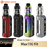 Original GeekVape Max 100 Kit 100W Box Mod 5.5ML Z Sub Ohm 2021 Tank Electronic Cigarette Vaporizer Vape 21700/18650 Battery