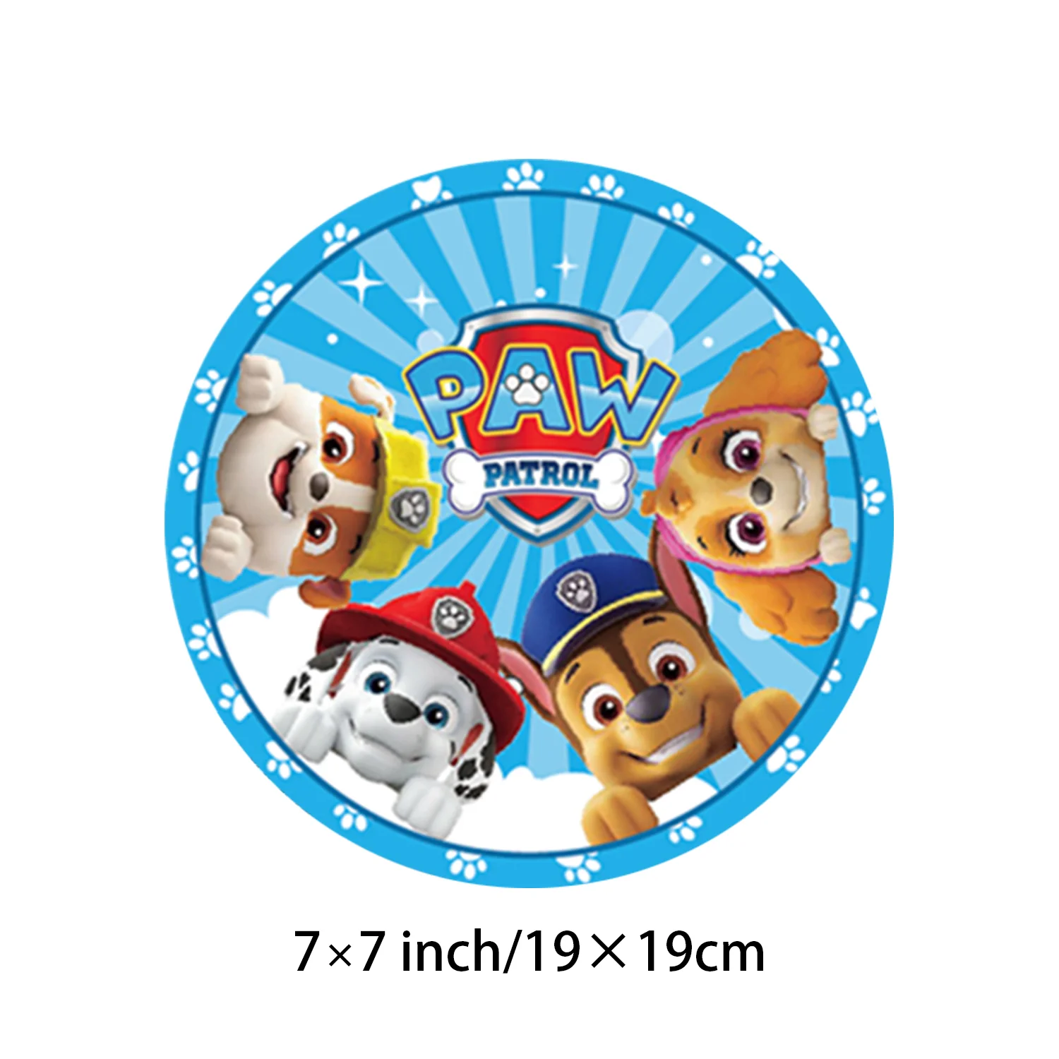 Decoração de festa de aniversário da patrulha pata dos desenhos animados cães skye utensílios de mesa descartáveis toalha de mesa prato copo crianças brinquedo presente fontes de festa