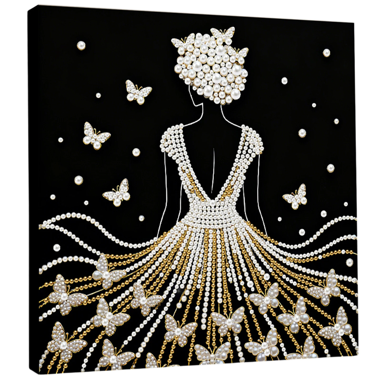 

Набор для рисования жемчужинами своими руками для взрослых, подарок, декор для дома, 25x25 см, с рамкой