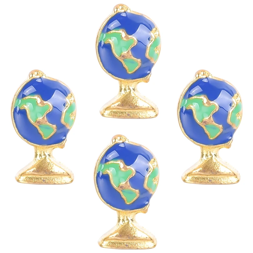 20Pcs Alloy Globe Floating Locket Charms For Memory  Relicario Necklaces Jewelry Making Wholesale