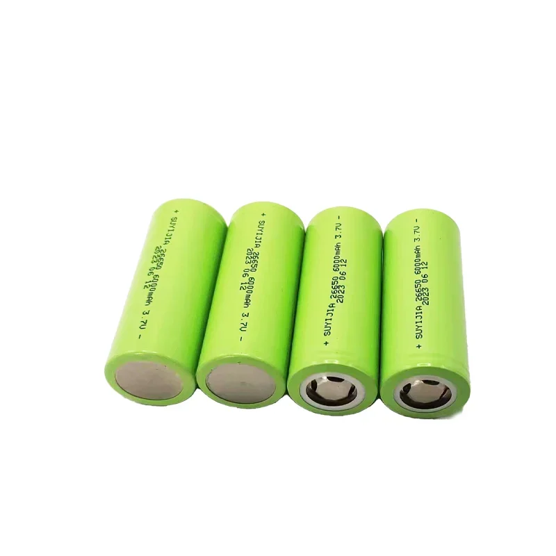 26650 Lithium-ion Rechargeable Battery 40A Discharge  3.7V 6000mAh Large Capacity Suitable for LED Flashlight Power Tool Battery