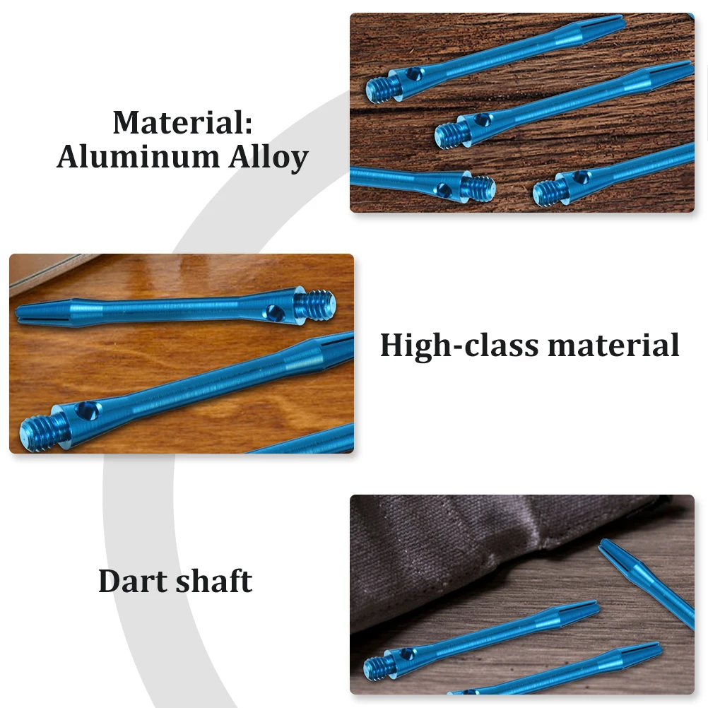 

12pcs Dart Rod Accessories 45mm Sky Blue Metal Thread Shafts Aluminum Alloy for Steel Tip Sturdy Portable