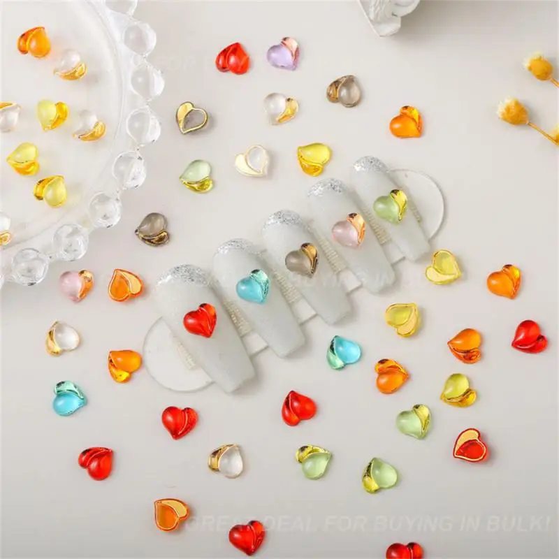 3d niedliche Maniküre dekorative Nägel Nagel aufkleber stark und robust einfach zu bedienen herzförmig nicht leicht zu fallen