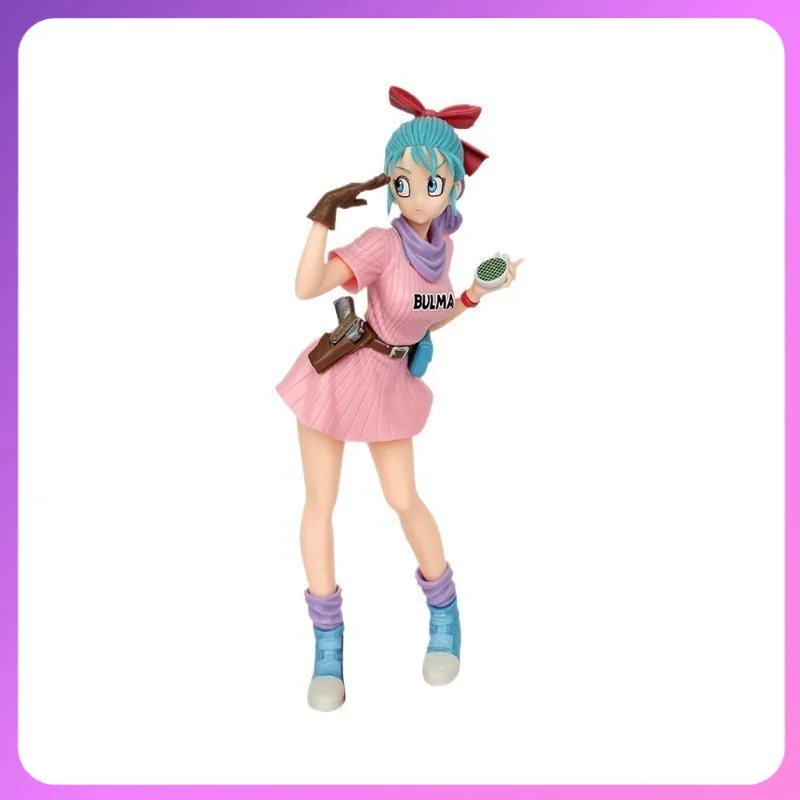 Figura de acción de Bulma de Dragon Ball, modelo coleccionable de PVC, adorno de escritorio, estatua de anime, decoración para el hogar, para fanáticos del anime, en stock.