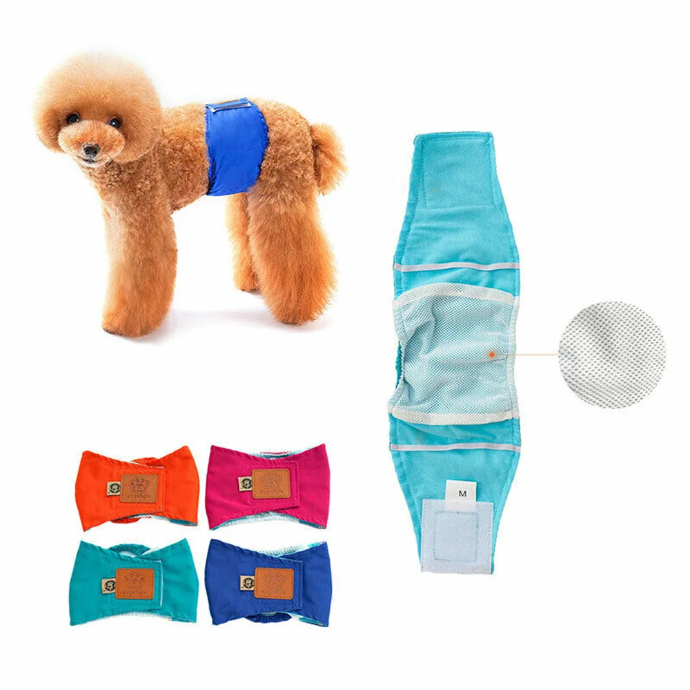 Reusable Washable Briefs Nappy For Male Dog Belly Wrap Band Pet Short Dog Panties Physiological Underwear