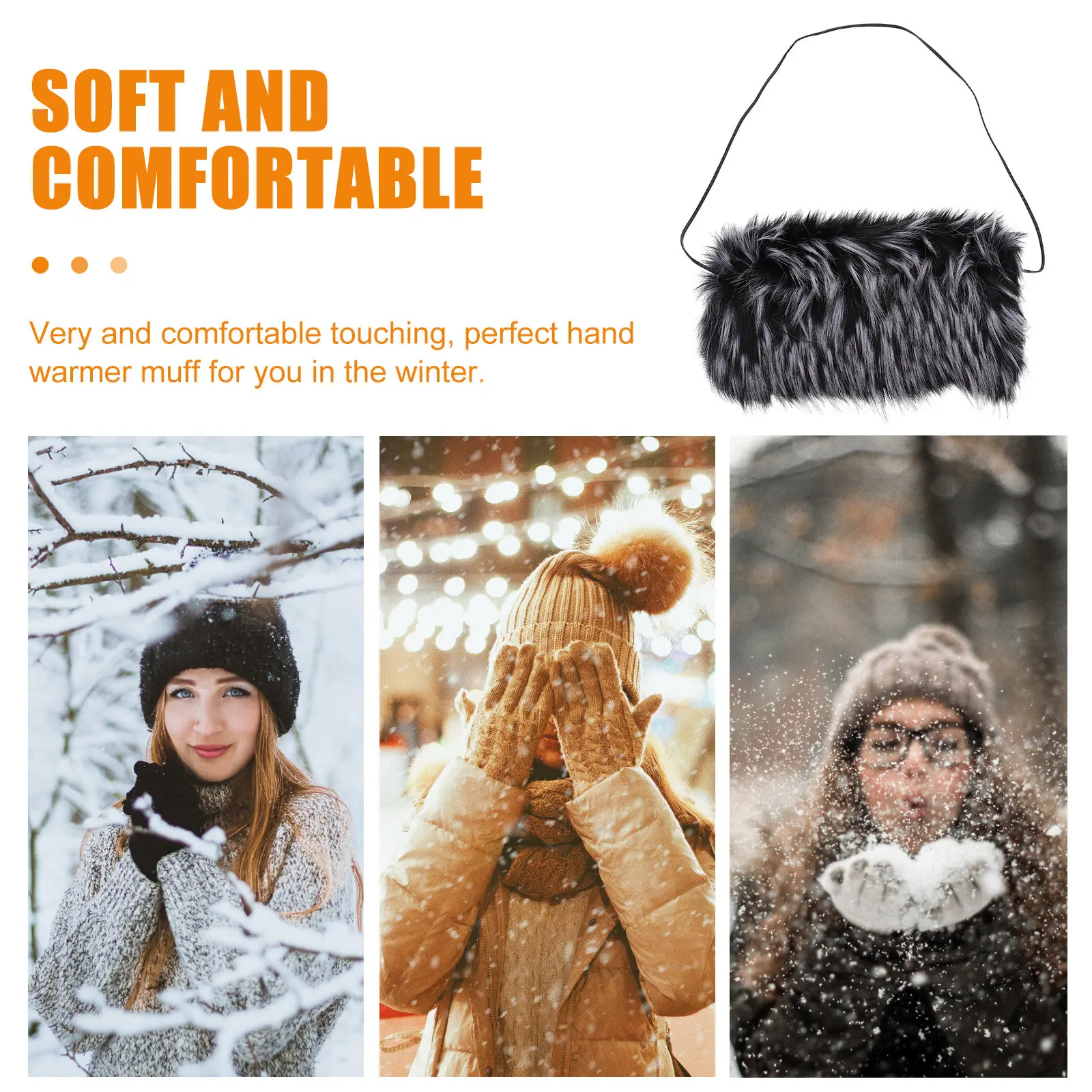 

Winter Hand Warmer Super Warm Faux Soft Muff Arm Warmer Cushion Thickened Winter Warm Cushion Outdoor Thermal Hands Muff Women