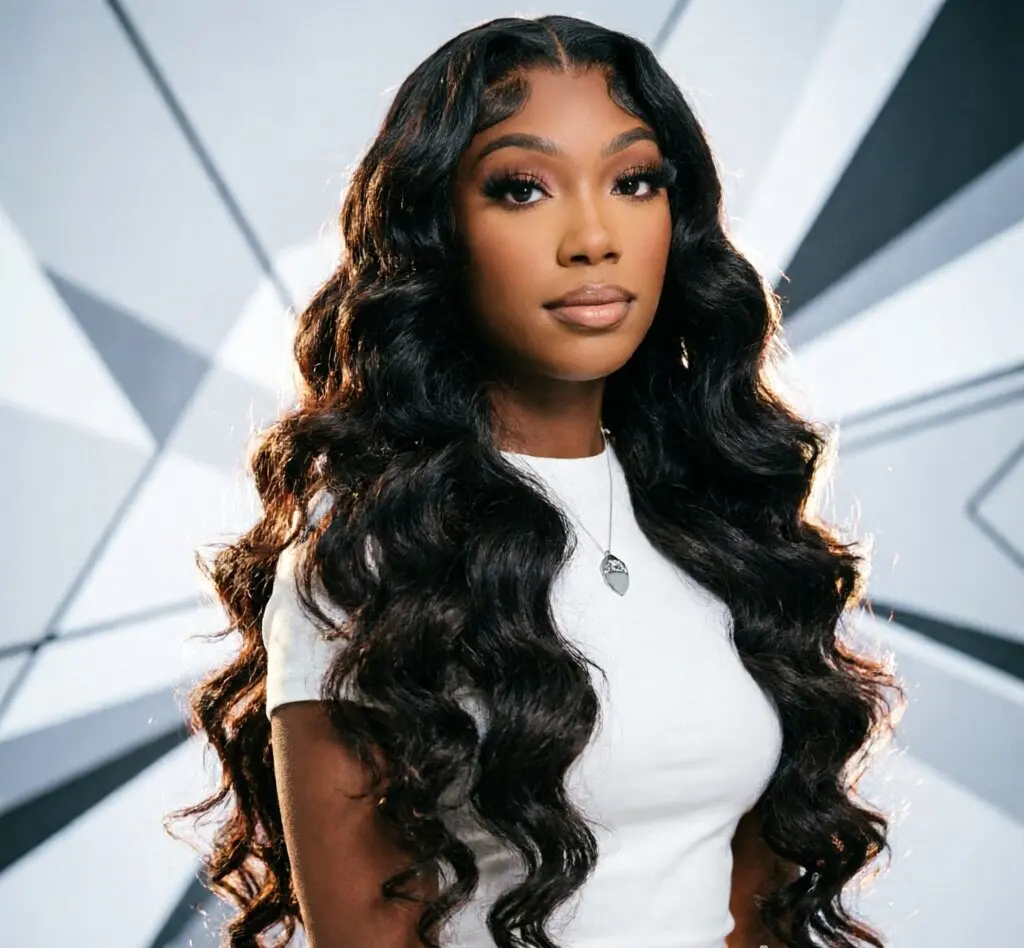 New Body Wave 13*4 Lace Front Synthetic Wigs,Long Glueless Lace Front Wig with Pre Plucked Natrural Hairline and Baby Hair