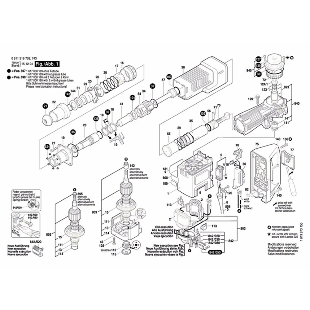 Motor Hammer Power Tool Acessórios, Regulador de Velocidade, Governador Substituir por GBH11DE GSH11E GSH 11E GBH 11DE, AC 220V