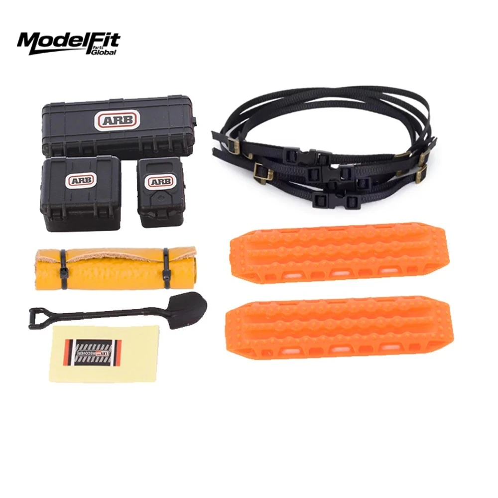 RC Crawler Car Parts Roof Decoration Iron shovel luggage  rescue board for 1/18 TRX4M 1/24 Axial SCX24