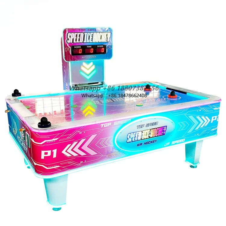 Commercial Automatic Speed Ice Hockey Coin-operated Machine Large Arcade Air Hockey Table for Amusement Park and Game Center