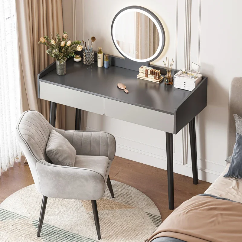 

Storage Organizer Desk Dresser Makeup Mirror Modern Living Room Furniture Children Dressing Table Girl Modern Penteadeira