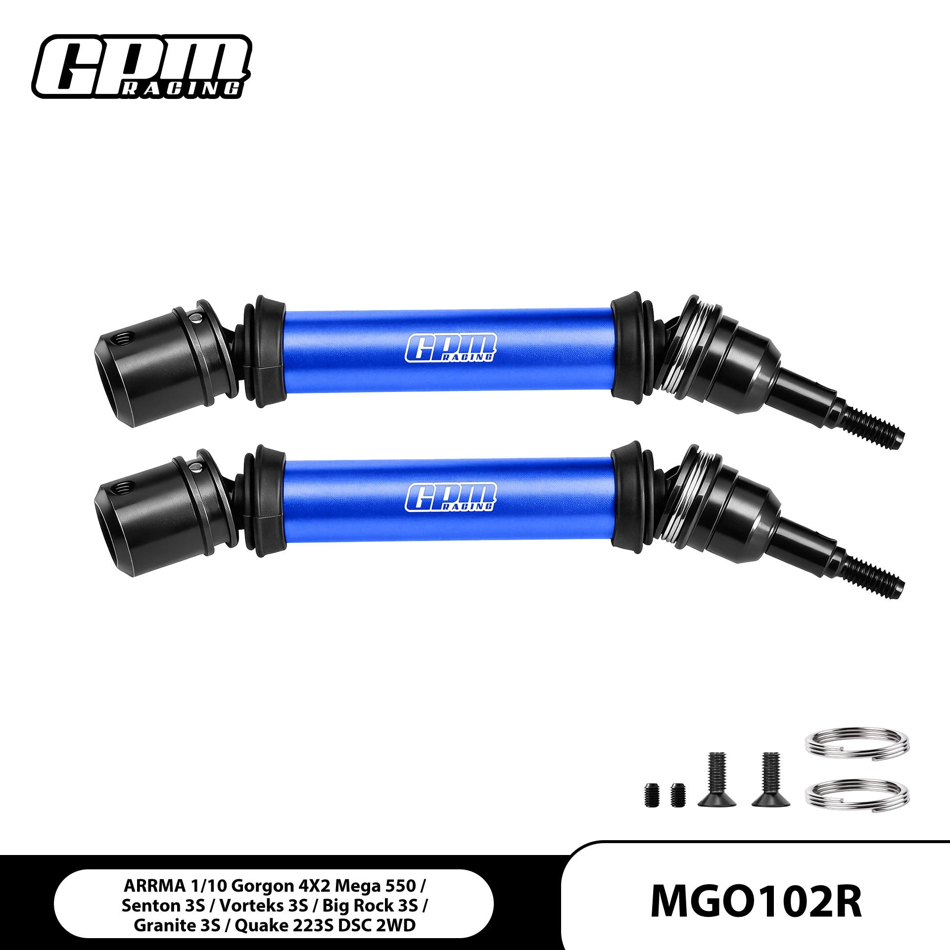 GPM Medium Carbon Steel+Aluminium Rear CVD Drive Shaft For ARRMA 1/10  Gorgon RTR-ARA3230ST1