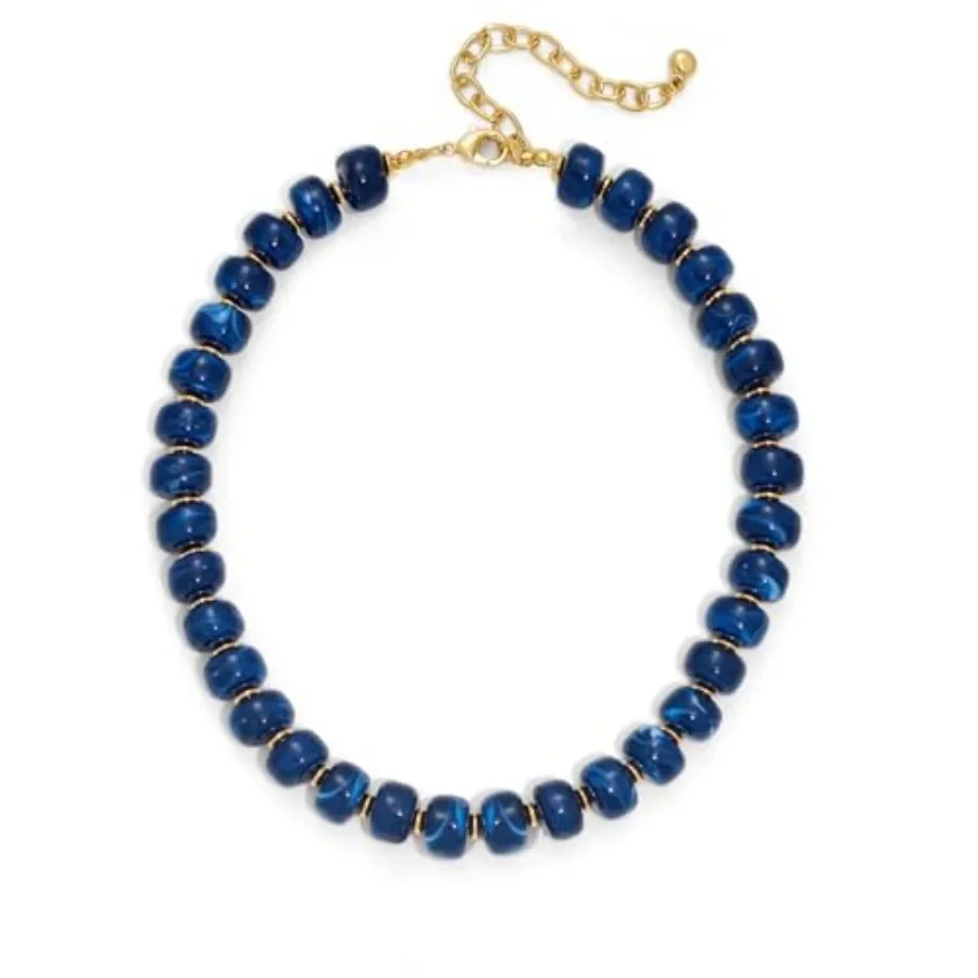 

Beaded necklace for Women Boho Bead Gemstone Chunky Necklace Big Bead Necklace Fashion Trendy Summer Necklaces Jewelry Gifts
