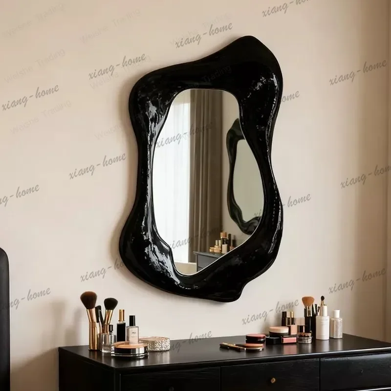 LD French Irregular Shape Mirror Wall Hanging Creative Bathroom Special Shape Hotel Decorative Fireplace Art Mirror
