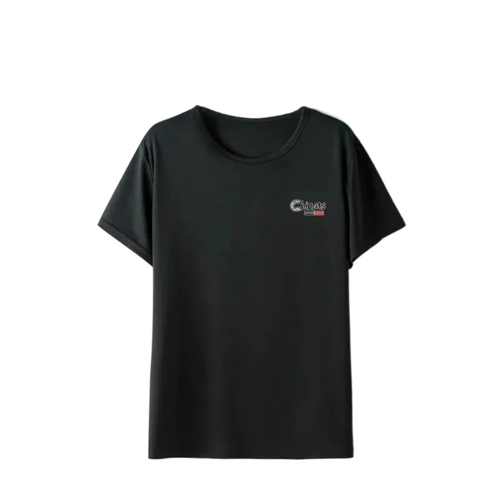 

Casual Breathable Ice Silk T Shirts Quick Dry Loose Short Sleeve Sportswear Thin O-neck Men's Sport T-shirt Running
