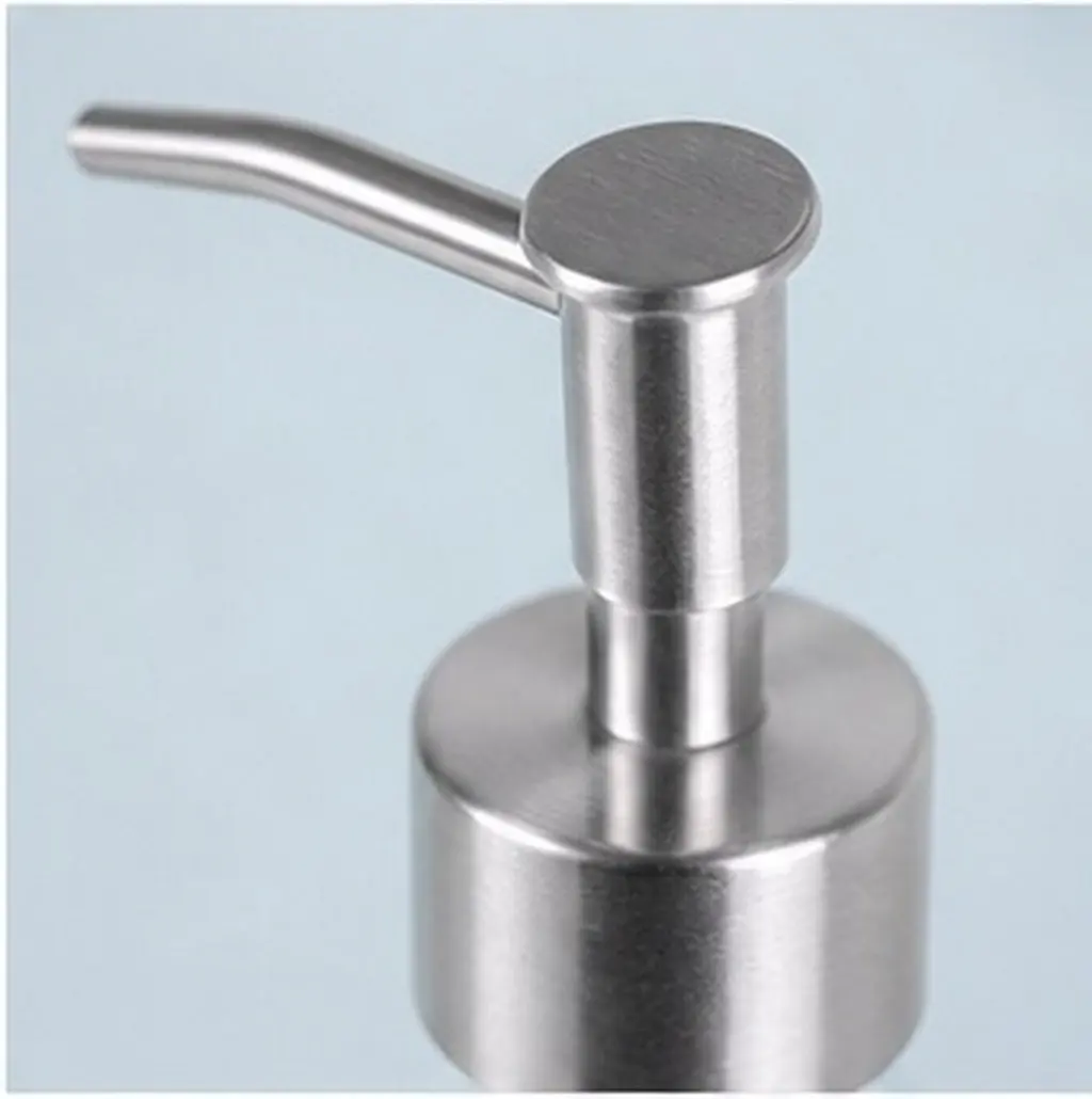 Press Pump Dispenser Head Stainless Steel Rust Resistant 28 Thread Size Lotion Pump Lid Replacement for Bottles