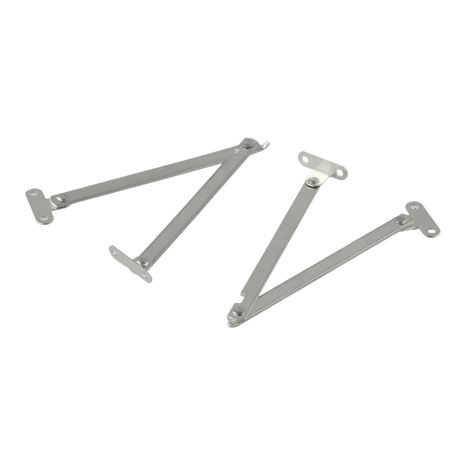 Cabinet door Home Hardware 2pcs Stainless Steel Lift Up Support Pull Cabinet Door Movable Screws Lifter Bookcase