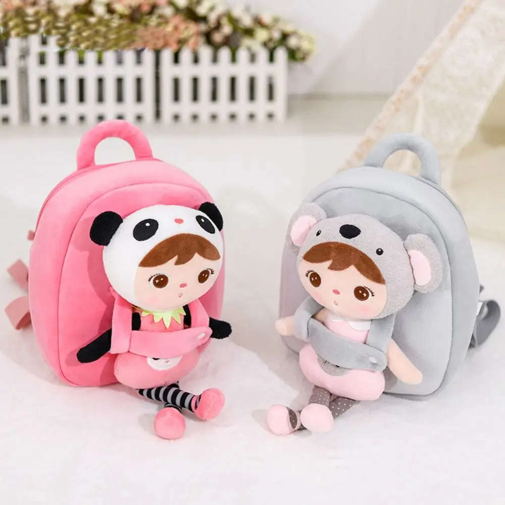 

Fashion Cute Cartoon Backpack Kindergarten Koala Panda School Bags Kids Gift Portable Plush Toy Bag