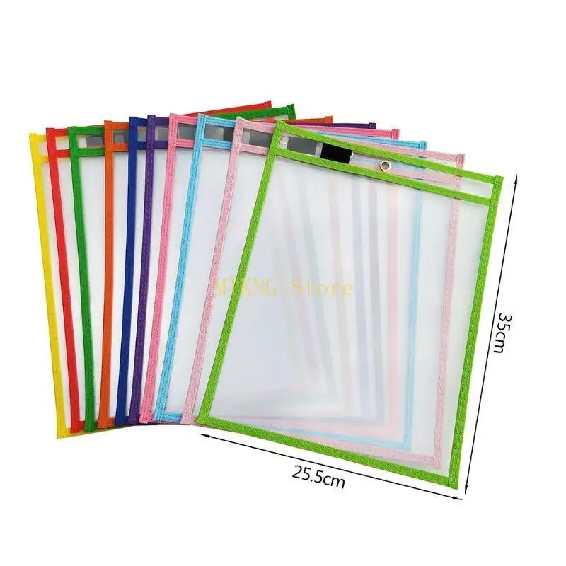 10 "x 14" Napisz wytrzyj kieszenie rękawy pasują do standardowego papieru do domowego biura szkolnego 10x najlepsza sprzedaż