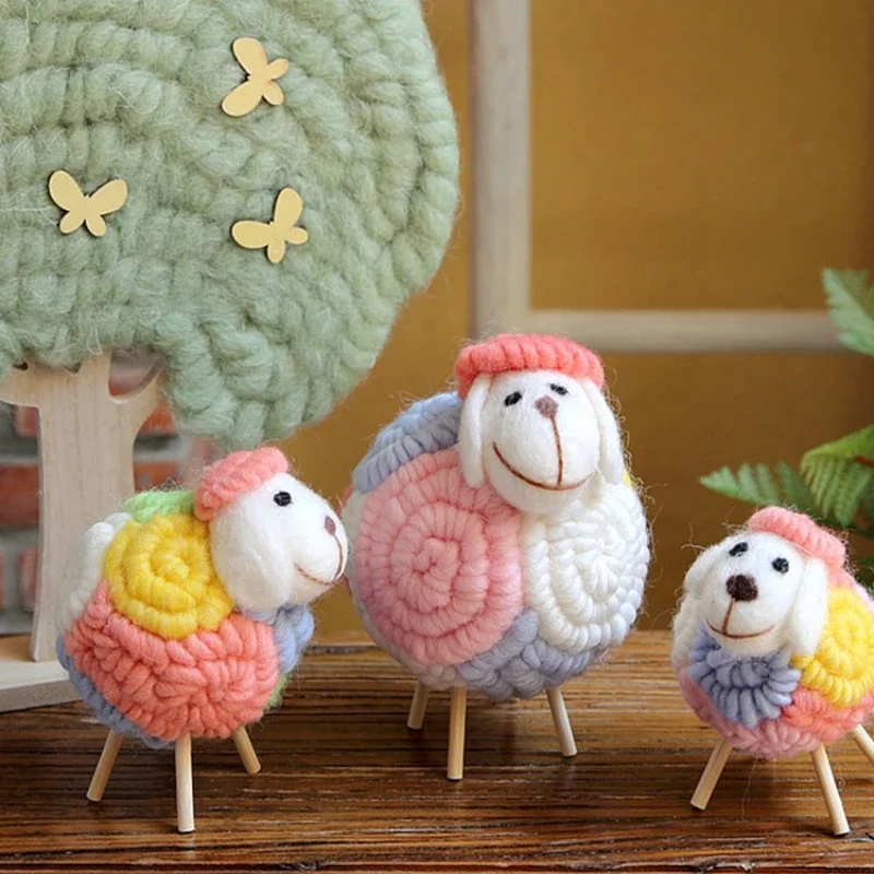 Cute curly sheep cute baby bedroom living room ornaments gifts