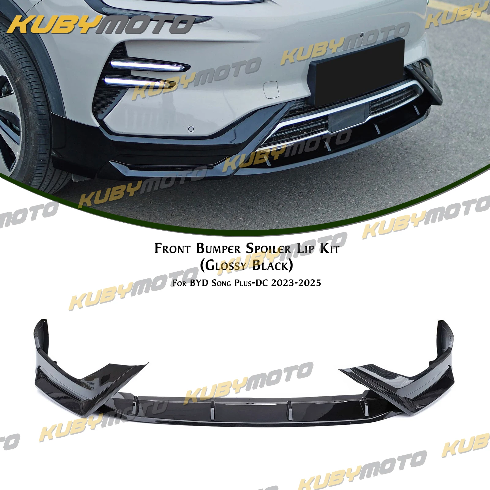 Front Spoiler Separator Lip Lower Splitter For BYD Song Plus Seal U+ Sealion 6 2023-2026 