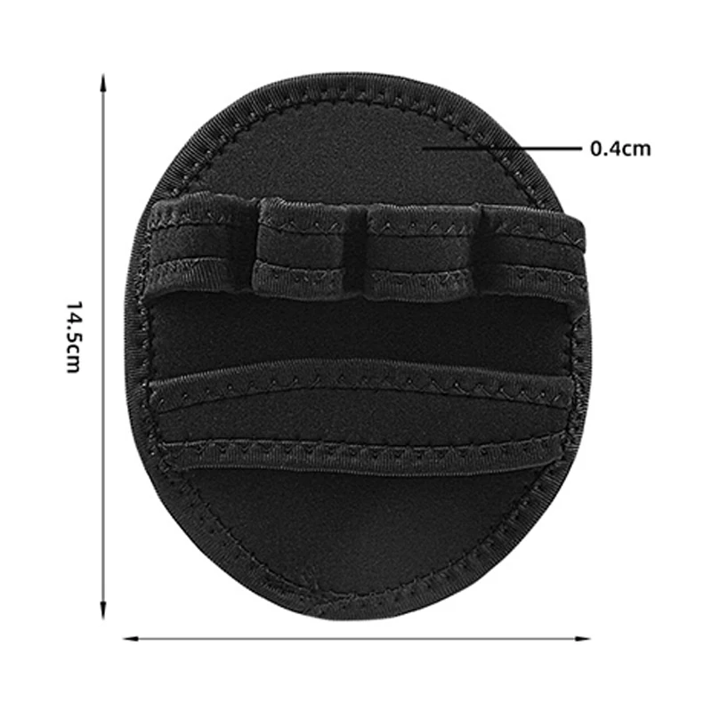 Coppia di protezioni per il palmo guanti per il Fitness da palestra mezze dita sollevamento pesi Palm Dumbbell Grip Pads guanti da allenamento per sollevamento pesi palestra W