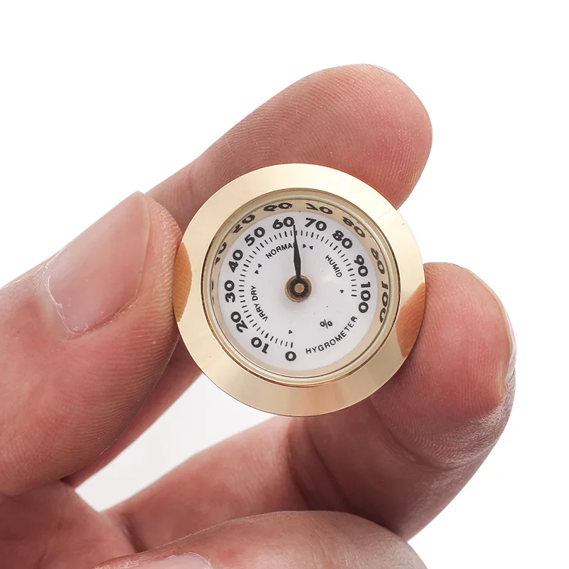 28mm Mini Cigar Box Hygrometer Humidometer Cigar Humidor Humidometer Cigar Case Box Tube Moisture Meter Humidometer Hygrometer view 2