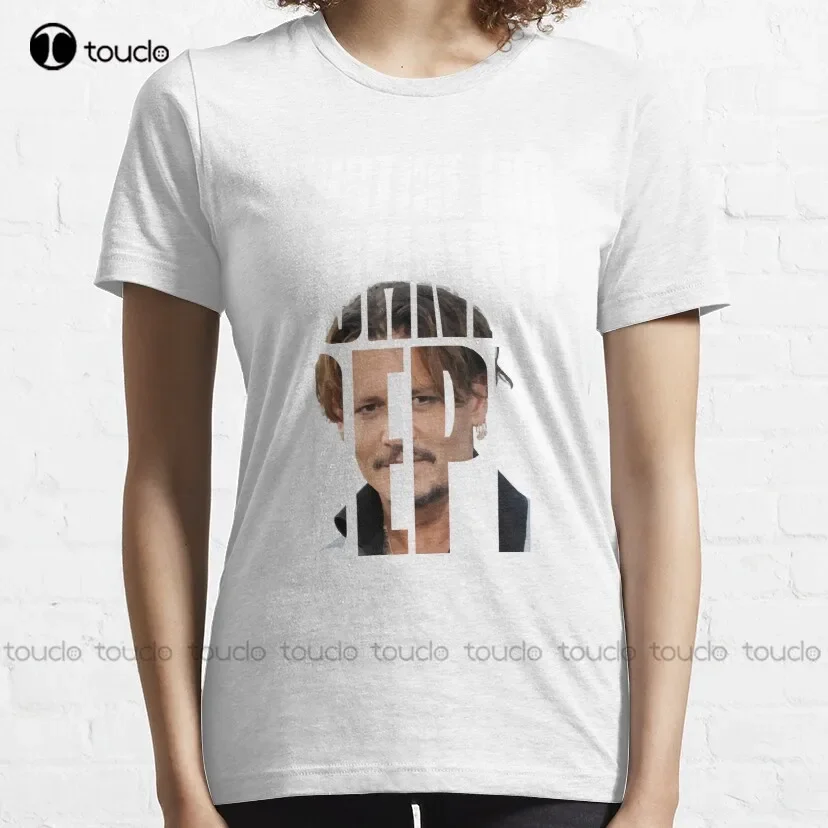 Justice For Johnny Depp Classic T-Shirt Johnny Depp Mens Tshirts Graphic Custom Aldult Teen Unisex Digital Printing Tee Shirts