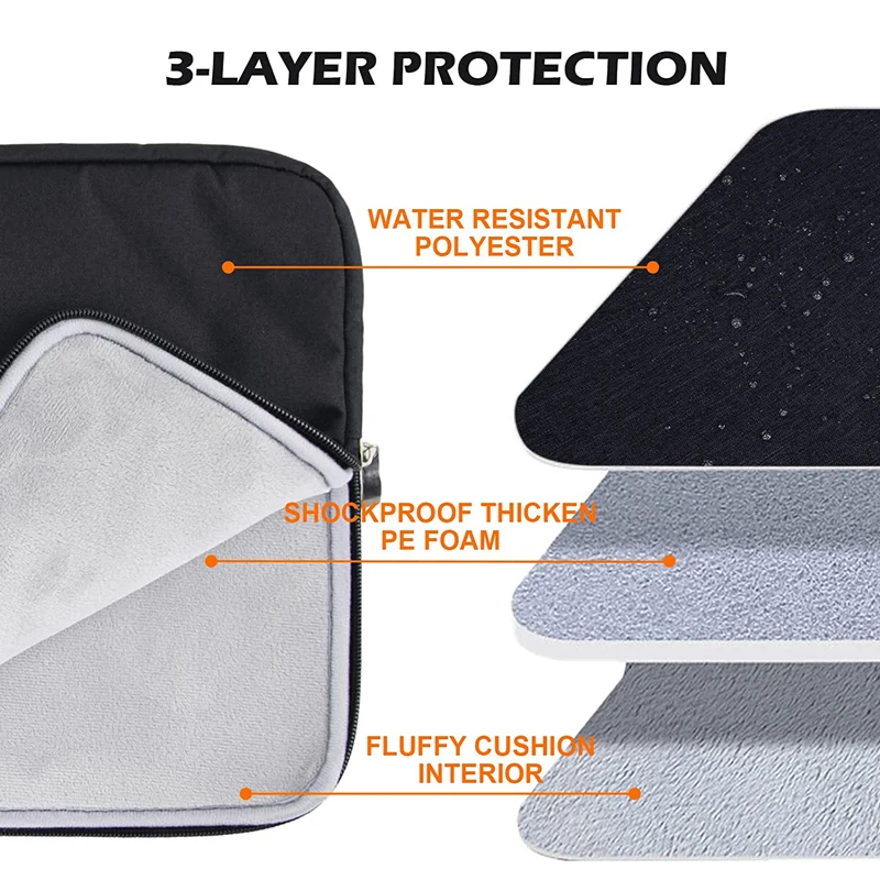 Laptop Sleeve Handbag Case for Macbook Pro Air 11 12 13 14 15 15.6 inch Waterproof Notebook Cover for HP Lenovo ASUS Huawei Bag