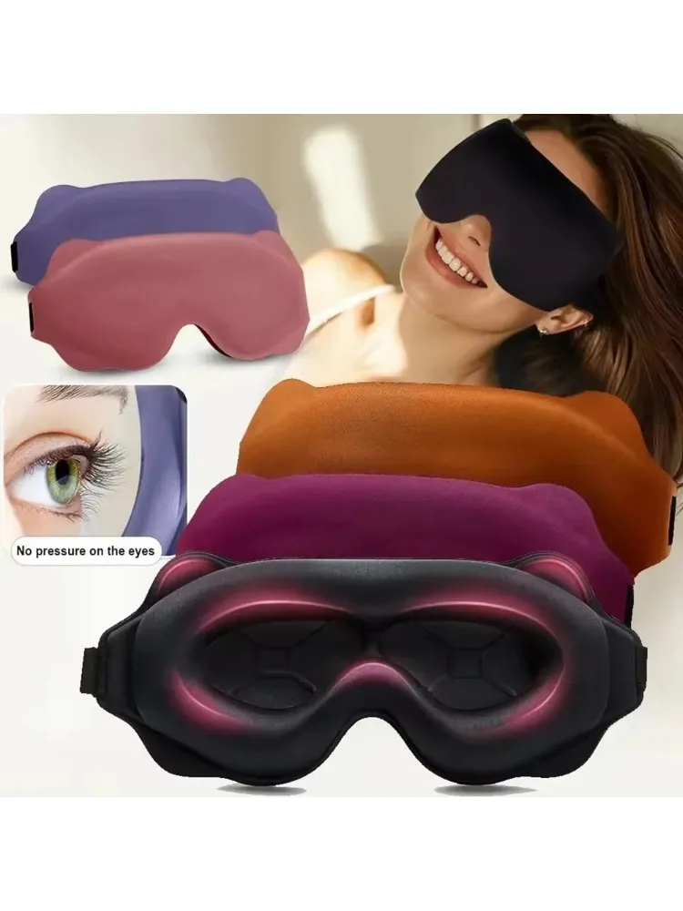3D-Schlafmaske, Schlafhilfe, Augenbinde, blockiert leicht, für Reisen, tragbar, weicher Memory-Schaum, Gesichtsmaske, Augenschutz, Nachtkomfort, Schlaf-Patch