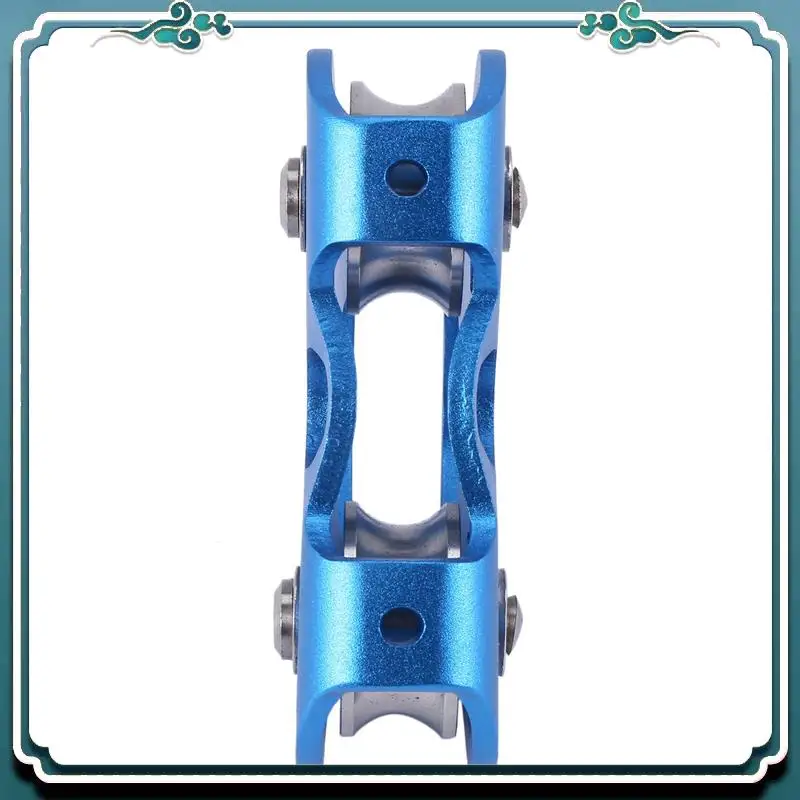 Reliable 6X Heart-Shape Climbing Double Pulley Steel Cable Rope 13Mm Climbing Device High Speed Zipline Trolley 24KN