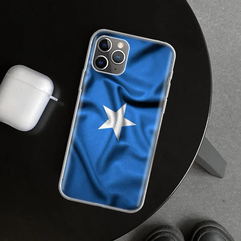 Somali Somalia National Flag Phone Case Cover for iPhone 11 12 13 14 15 16 Pro Max Apple X XS XR 7 Plus 8 + Art Customized Funda