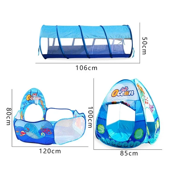 3 em 1 jogar tenda brinquedos do bebê piscina de bolinhas para crianças oceano bolas piscina dobrável crianças jogar tenda cercadinho túnel jogar casa