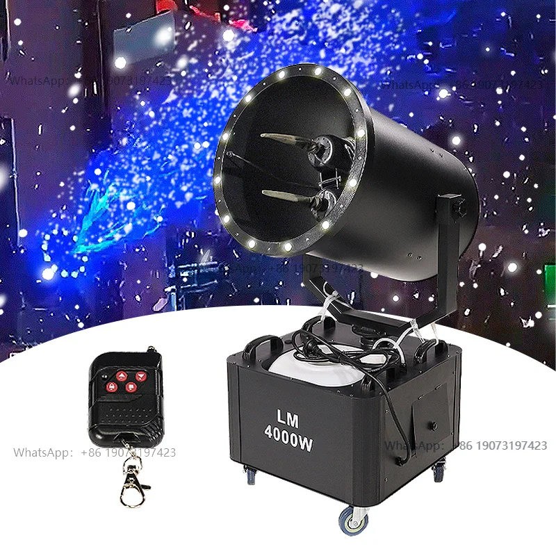 4000W with LED Light Snow Blower Machine Outdoor Christmas Artificial Snow Making for Parties