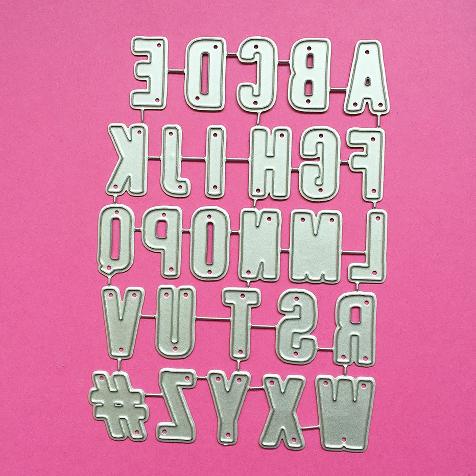 

English Alphabet letters Scrapbooking Cutting Dies clearance hot sale DIY Paper gift Card Making metal craft