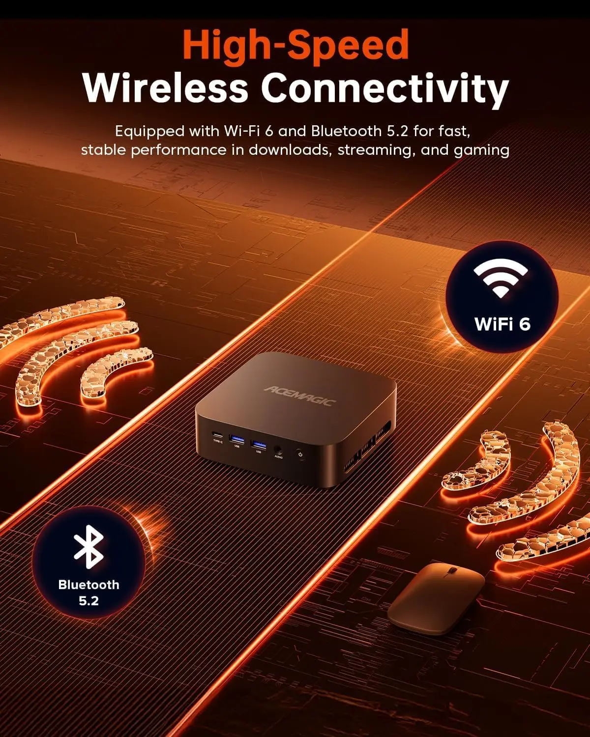 KAMRUI K1 미니 게이밍 PC AMD Ryzen 5 7430U 32GB DDR4 512GB SSD Wifi6 BT5.2 4K 트리플 디스플레이 미니 데스크탑 컴퓨터 게이밍용