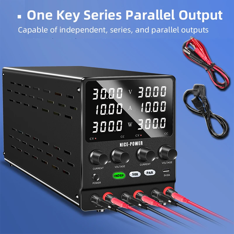 Imagem -04 - Dual-channel Power Supply Laboratório Ajustável Variável Variável Saída Múltipla Série Regulada Conexão Paralela 60v 10a Sps30102kd dc