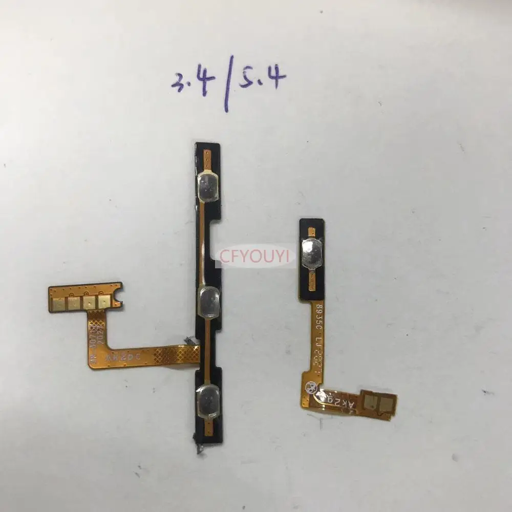 

10Pcs/lot For Nokia 2.1 / 3.4 5.4 New Volume Button Power Switch On Off Key Ribbon Flex Cable Replacement Parts