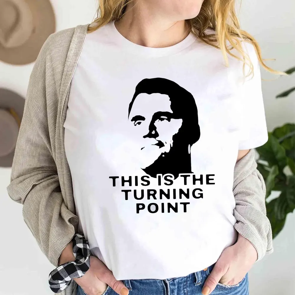 Charlie Kirk This Is The Turning Point Men’s T Shirt Cotton Graphic Tee Lady Ropa Hombre Graphic T Shirts Regular Short Sleeve