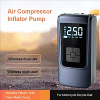 Air Compressor Air Pump for Car Portable Tyre Wireless Electric Tires Fast Inflator Pump for Motorcycle Bike Auto Accessories