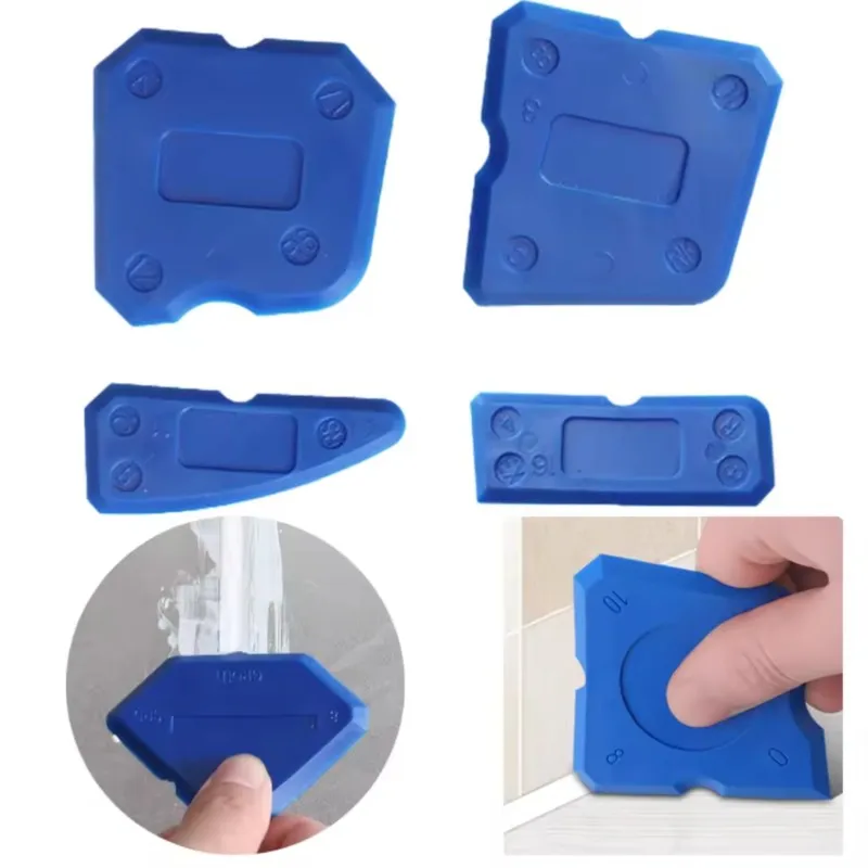 

Silicone Caulking Kit 4-6Pcs Scraper For Tile Glass Cement Window Grout Edge Removal Home Kitchen Construction Cleaning Tools