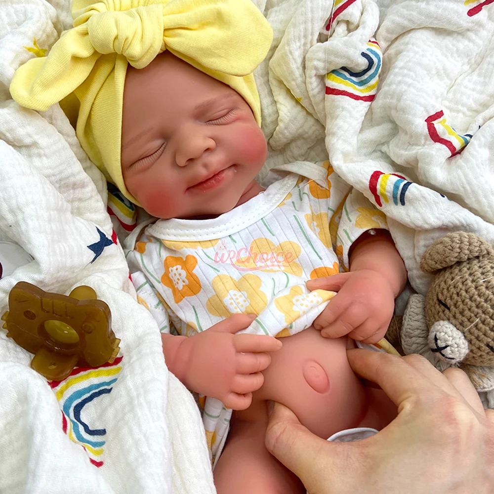 Open Mond 20 "Siliconen Reborn Babypop Waterdicht Handgemaakte 3D Schimmel Mooi Meisje/Jongen Speelgoed Voor Kinderen Leeftijd 3+ Kerstcadeaus