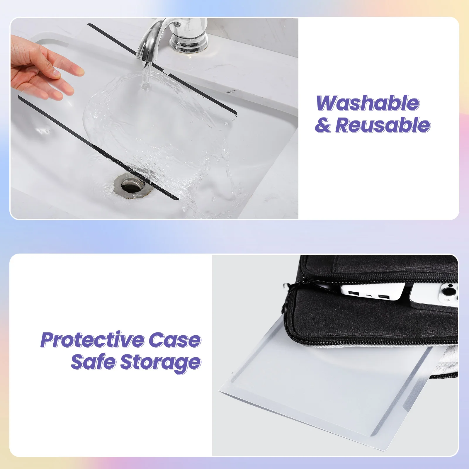 MoKo Magnetic Paper Screen Protector for iPad Pro 11 Inch 2024 M4 (5th Gen),Detachable&Reusable iPad 11 In 5th Screen Protector