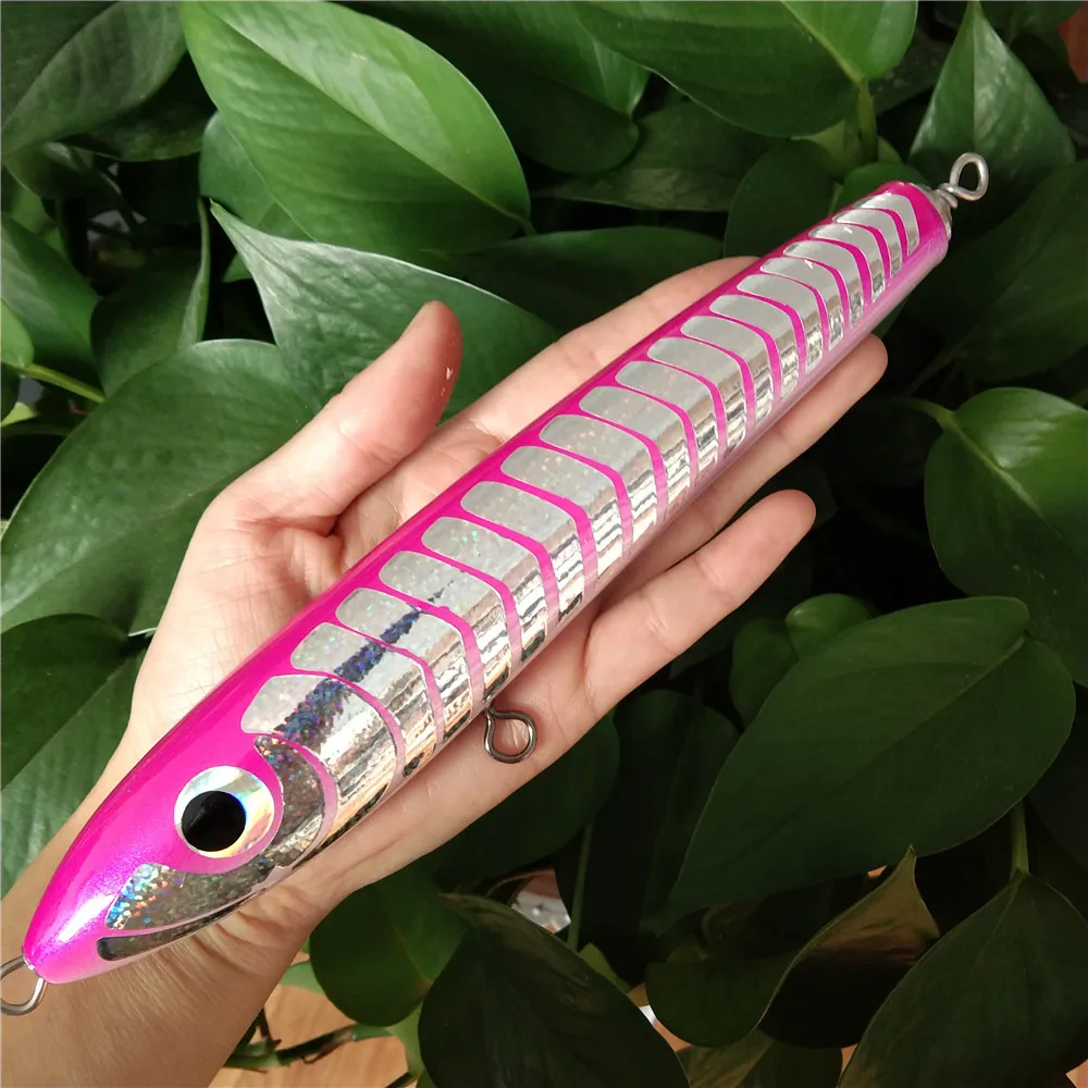 21cm 90g Wholesale High Quality Wood Pencil Lure Saltwater Trolling Lifelike Topwater Lures Tuna Bait