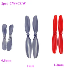 2pcs CW+CCW Drone UAV propeller Fan blade Fit 0.8mm 1mm 1.2mm Aperture Shaft For  612 615 716 720 816 8520 1020 Coreless motor