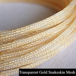 1~50m Clear Gold PET Braid Sleeve 2/4/6/8/10/12/16mm High Density Sleeving Snake Skin Cable Wrap Sheath For Electric Cables