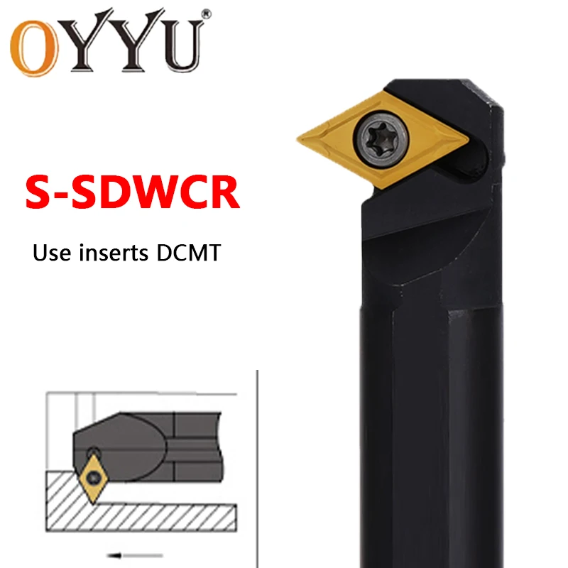 S10K S12M S16Q S20R S25S SDWCR07 SDWCL07 SDWCR11 SDWCL11 SDWCR S20R-SDWCR07 Tiện Bằng Máy CNC Cắt Chuyển Dụng Cụ DCMT Miếng Lót