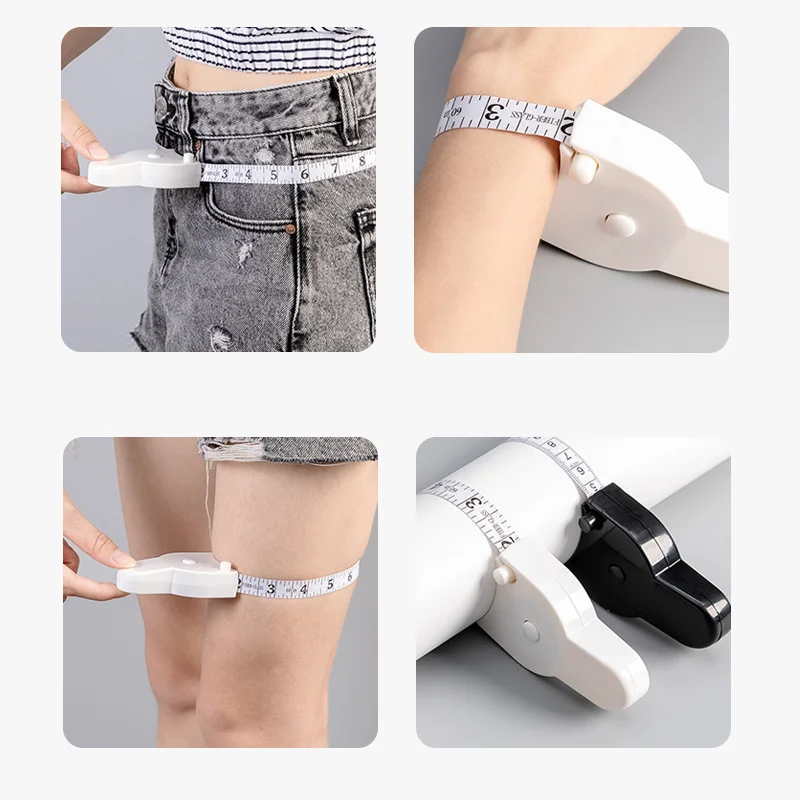 Picture 5: Automatic Telescopic Tape Measure Body Measuring Tape Sewing Ruler Tools Centimeter Tapes For Gym Fitness Arm Muscle Measurement